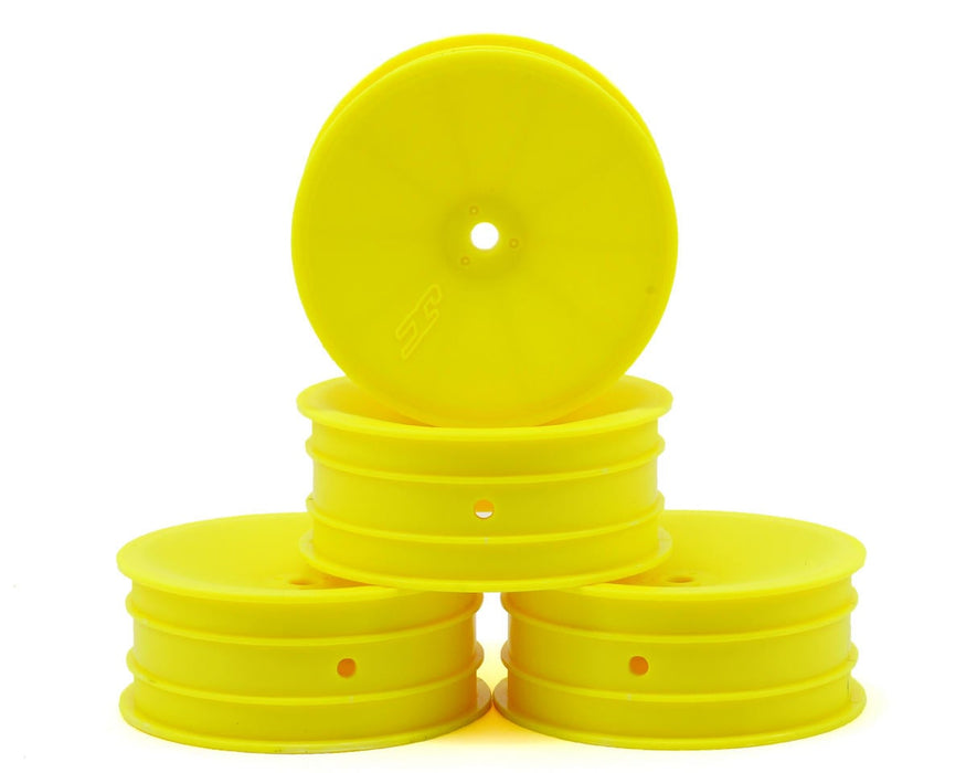 JConcepts 3347Y Yellow Mono 2.2 Front Wheels fits B7/B6/B74/RB6 (4 Pack)
