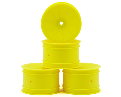 JConcepts 3348Y Yellow Mono 2.2 Rear Wheels fits B7/B6/B74/RB6 (4 Pack)