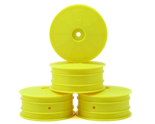 JConcepts 3349Y Yellow Mono 2.2 4WD Front Buggy Wheels fits B44.1 (4 Pack)