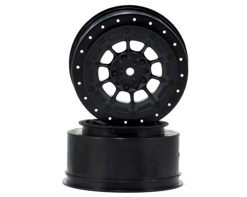 JConcepts 3352B Black 12mm Hex Hazard Short Course Wheels TEN-SCTE (2 Pack)