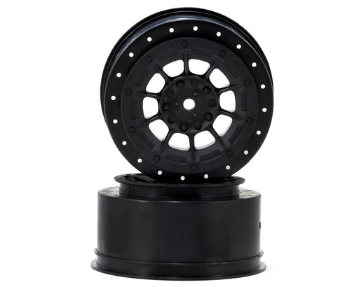 JConcepts 3352B Black 12mm Hex Hazard Short Course Wheels TEN-SCTE (2 Pack)