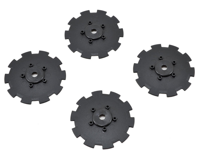 JConcepts 3352BD Black Hazard Wheel Dish TEN-SCTE (4 Pack)