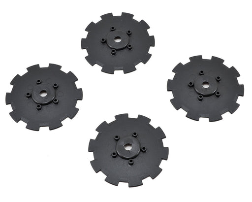 JConcepts 3352BD Black Hazard Wheel Dish TEN-SCTE (4 Pack)