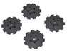 JConcepts 3352BD Black Hazard Wheel Dish TEN-SCTE (4 Pack)
