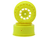 JConcepts 3352Y Yellow 12mm Hex Hazard Short Course Wheels fits TEN-SCTE (2 Pack)