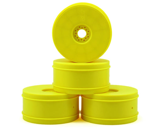 JConcepts 3357Y Yellow Bullet 83mm 1/8th Buggy Wheel (4 Pack)