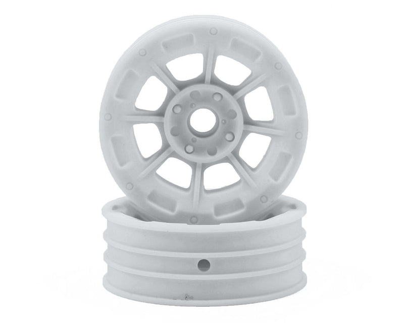 JConcepts 3358W White RC10 Hazard 1.9" Front Wheel (2 Pack)