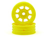 JConcepts 3358Y Yellow RC10 Hazard 1.9" Front Wheel (2 Pack)