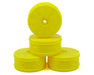 JConcepts 3367Y Yellow Bullet 60mm 4WD Front Buggy Wheels fits 22-4 (4 Pack)