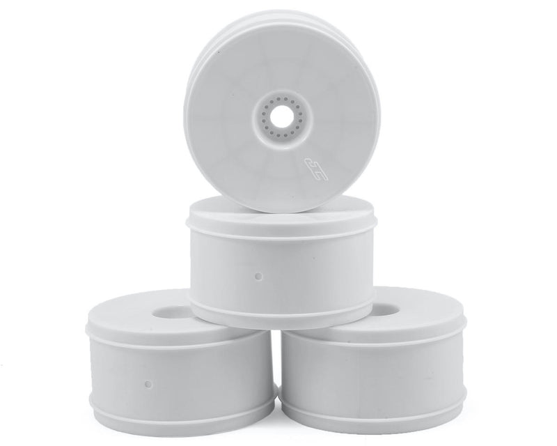 JConcepts 3369W White Bullet 4.0" Standard Offset 1/8 Truck Wheels (4 Pack)