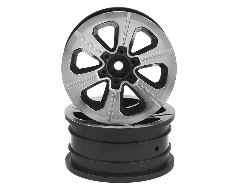 JConcepts 3373B Chrome Hustle 1.9" Rock Crawler Wheels (2 Pack)