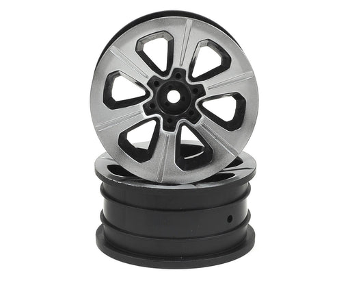 JConcepts 3373B Chrome Hustle 1.9" Rock Crawler Wheels (2 Pack)