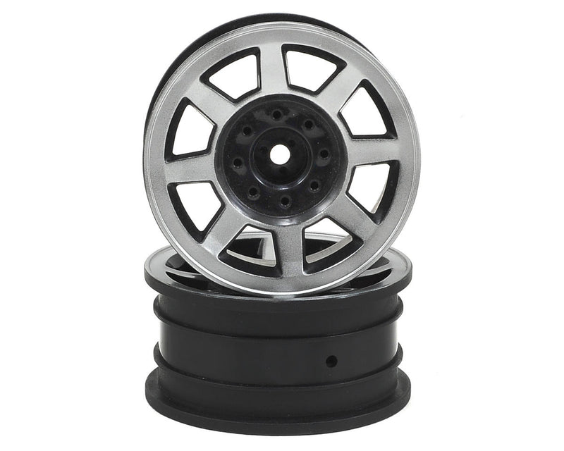 JConcepts 3375B Chrome Vengeance 1.9" Rock Crawler Wheels (2 Pack)