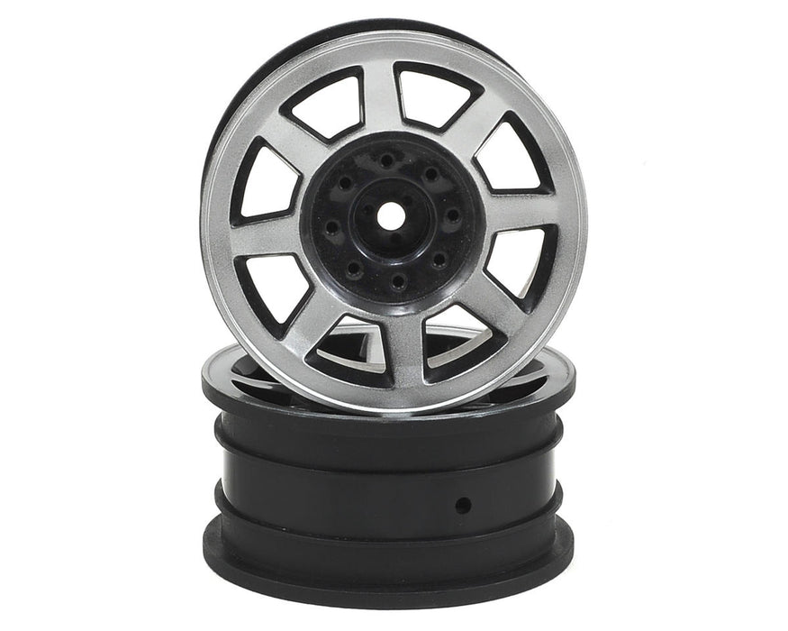 JConcepts 3375B Chrome Vengeance 1.9" Rock Crawler Wheels (2 Pack)