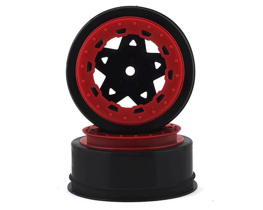 JConcepts 3390BR Black 12mm Hex Tremor Short Course Wheels (2 Pack)