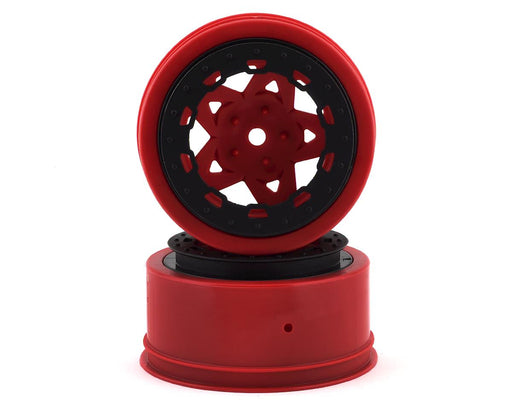 JConcepts 3391RB 12mm Hex Tremor Short Course Wheels (Red) (2 Pack)
