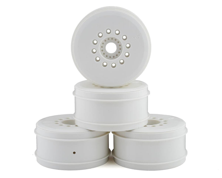JConcepts 3395W White Cheetah 83mm Speed-Run with Removable Hex Wheels (4 Pack)