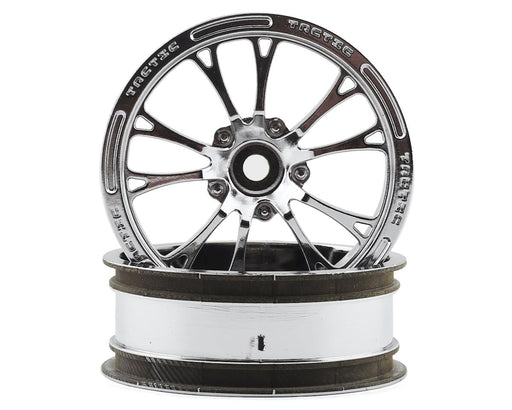 JConcepts 3399C Chrome Tactic Street Eliminator 2.2" Front Drag Racing Wheels (2 Pack)
