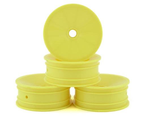 JConcepts 3403Y Yellow RC10 Mono 2.2 Bearing Front Wheels (4 Pack)