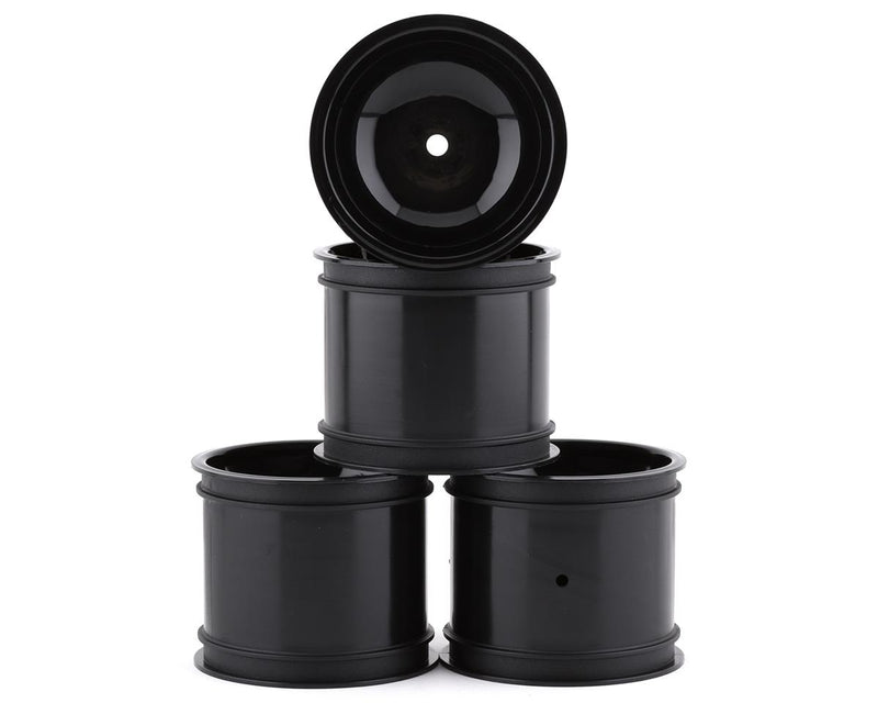 JConcepts 3416B Black 12mm Hex 2.2" Super Dish Rear Wheel (4 Pack)