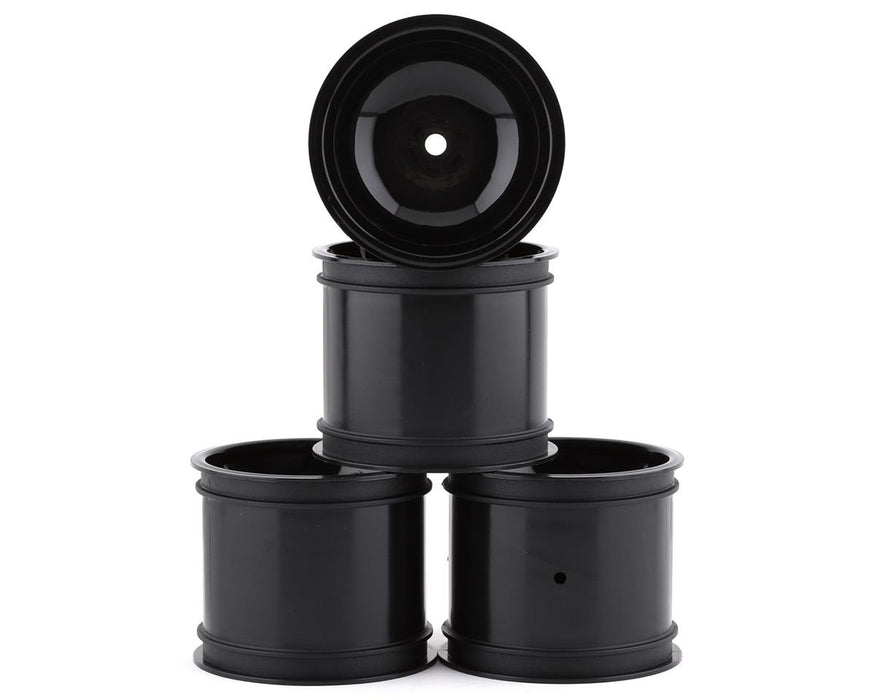 JConcepts 3416B Black 12mm Hex 2.2" Super Dish Rear Wheel (4 Pack)