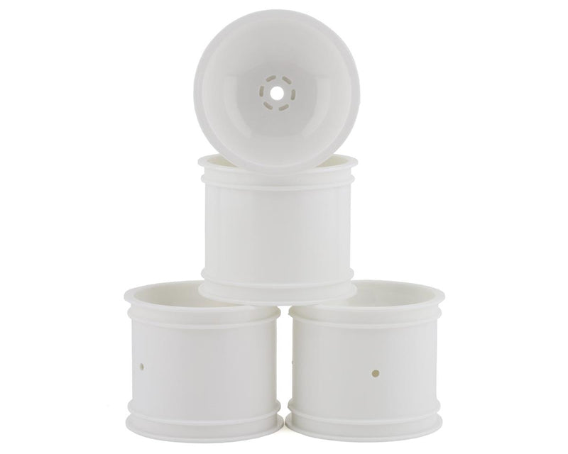 JConcepts 3416W White 12mm Hex 2.2" Super Dish Rear Wheel (4 Pack)