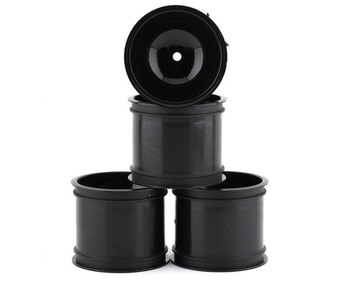 JConcepts 3417B Black 12mm Hex 2.2" Super Dish Front Wheel (4 Pack)