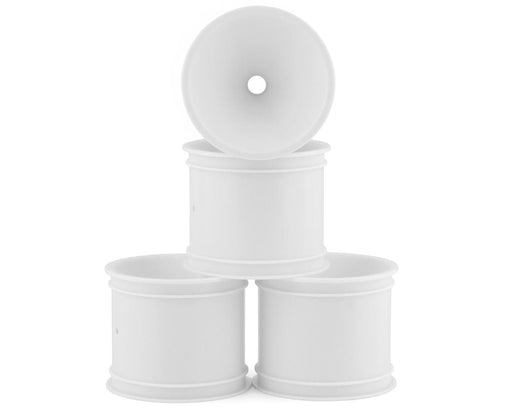 JConcepts 3418W White 2.2" Bearing Front Stadium Truck Wheels fits RC10T/T2/T3/GT (4 Pack)
