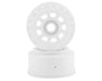JConcepts 3421W White 9-Shot Short Course Dirt Oval Wheels (2 Pack)