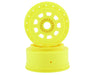 JConcepts 3421Y Yellow 9-Shot Short Course Dirt Oval Wheels (2 Pack)