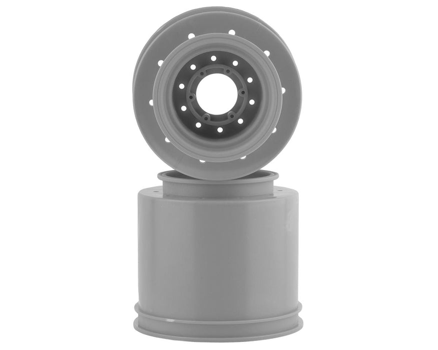JConcepts 3423S Silver Aggressor 2.6x3.8" Monster Truck Wheel with 17mm Hex (2 Pack)