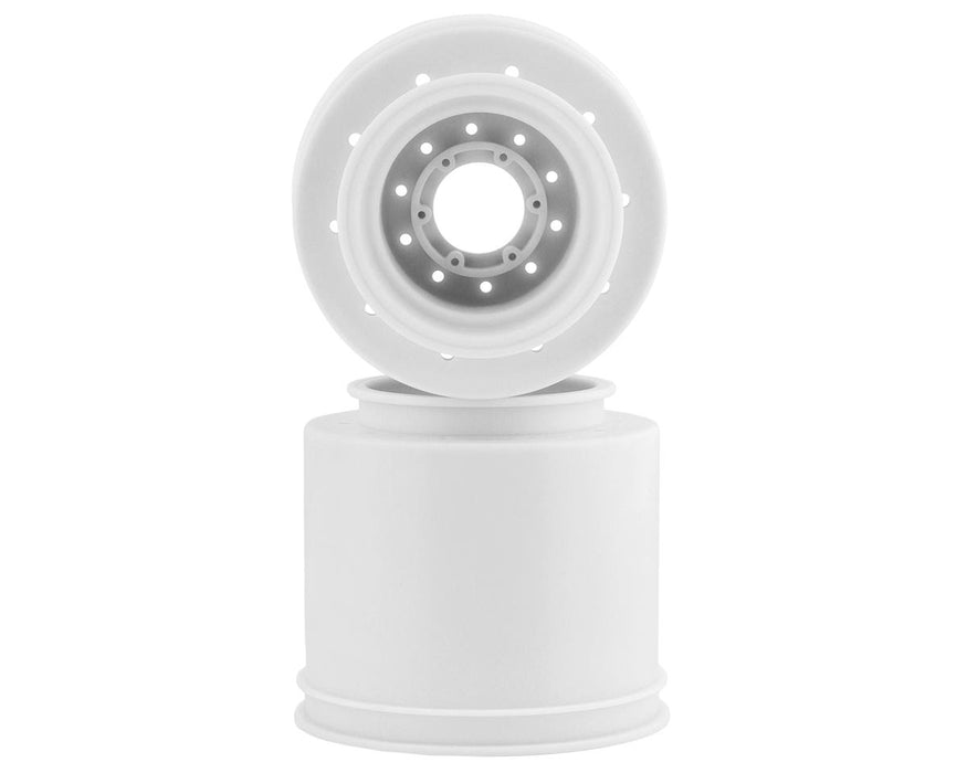 JConcepts 3423W White Aggressor 2.6x3.8" Monster Truck Wheel with 17mm Hex (2 Pack)