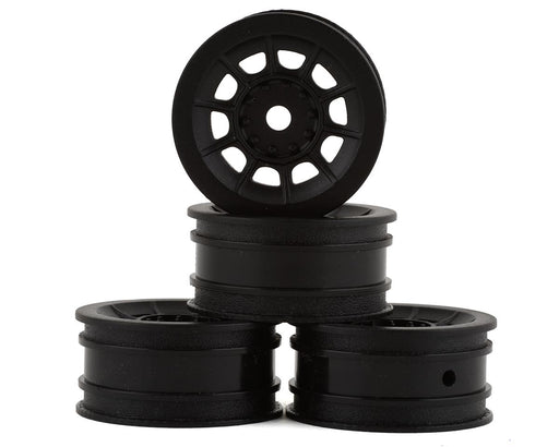 JConcepts 3430B Black Axial SCX24 Hazard 1.0" 1/24 Crawler Wheels (4 Pack)