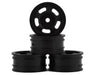 JConcepts 3431B Black Axial SCX24 Glide 1.0" 1/24 Crawler Wheels (4 Pack)