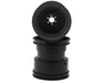 JConcepts 3439B Black 3.2x3.6" Tribute 73's Monster Truck wheel with Adaptors (2 Pack)