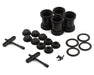 JConcepts 3442B Black Tribute 1/24th Mini Monster Truck Wheels (4 Pack)