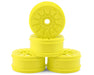 JConcepts 3445Y Yellow Pioneer 83mm 1/8th Buggy Wheels (4 Pack)