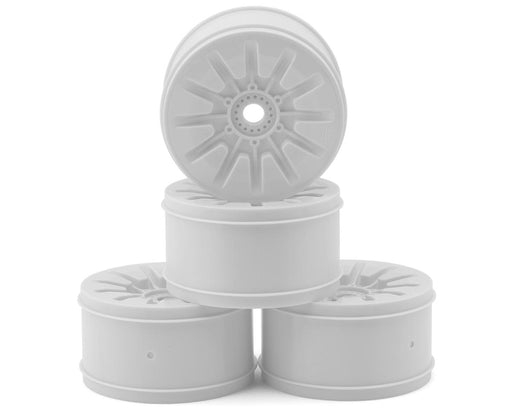 JConcepts 3448W White Pioneer 4.0" Standard Offset 1/8 Truck Wheels (4 Pack)