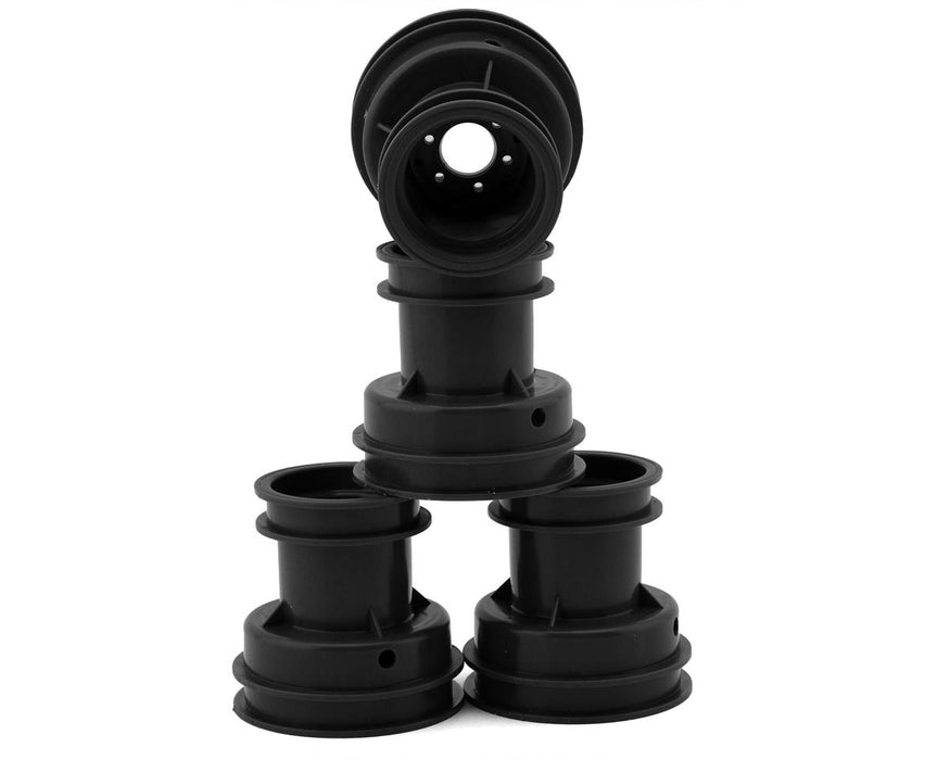 JConcepts 3455B Black Losi Mini LMT Mini Tribute Wheels with Hex Adaptors (4 Pack)