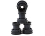 JConcepts 3455G Grey Losi Mini LMT Mini Tribute Wheels with Hex Adaptors (4 Pack)