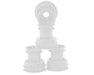 JConcepts 3455W White Losi Mini LMT Mini Tribute Wheels with Hex Adaptors (4 Pack)