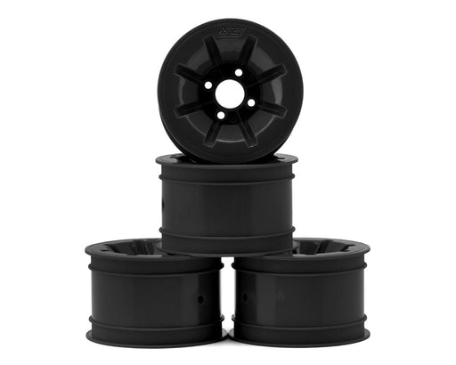 JConcepts 3464B Black RC10 Pioneer 2.2 Rear Wheels with Adapters (4 Pack)