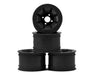 JConcepts 3464B Black RC10 Pioneer 2.2 Rear Wheels with Adapters (4 Pack)