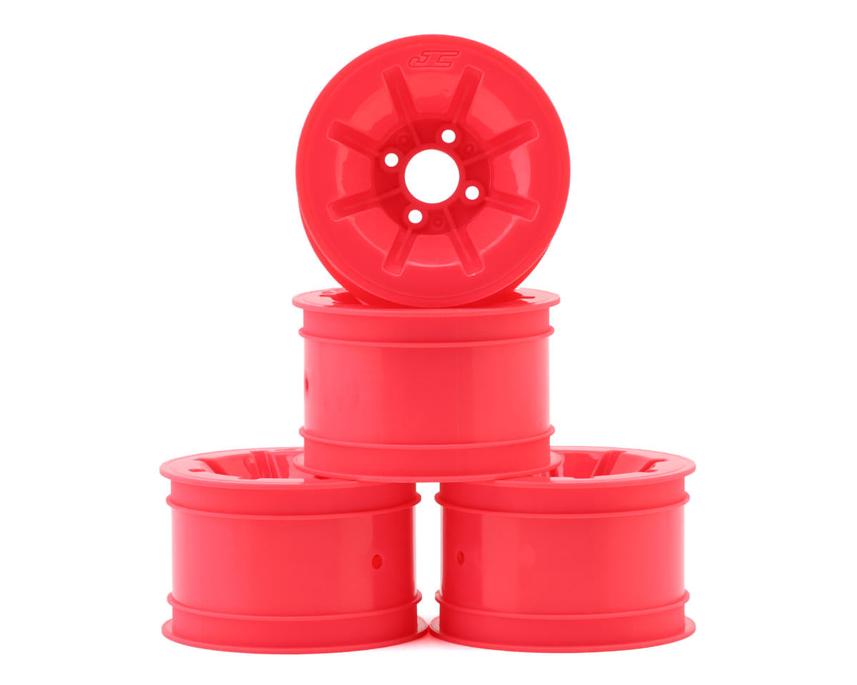 JConcepts 3464P Pink RC10 Pioneer 2.2 Rear Wheels with Adapters (4 Pac ...