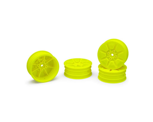 JConcepts 3465Y Yellow Pioneer 2.2 2WD Front Buggy Wheels (4 Pack)