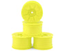 JConcepts 3466Y Yellow Pioneer 2.2 Rear Buggy Wheels (4 Pack)