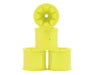 JConcepts 3468Y Yellow RC10T Pioneer 2.2 Bearing Front Wheels (4 Pack)