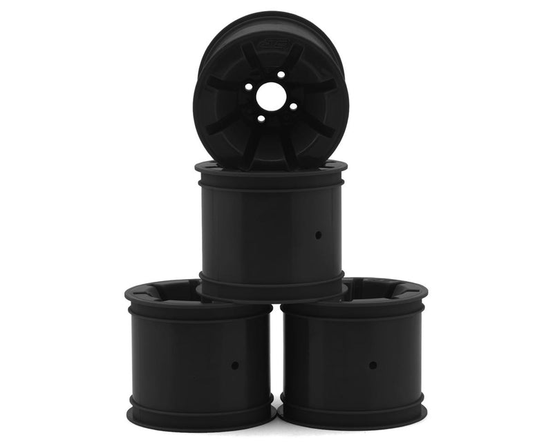 JConcepts 3469B Black RC10T Pioneer 2.2 Rear Wheels with Adapters (4 Pack)