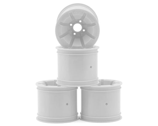 JConcepts 3469W White RC10T Pioneer 2.2 Rear Wheels with Adapters (4 Pack)