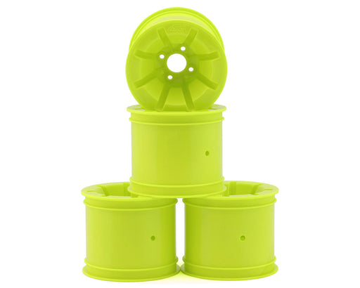 JConcepts 3469Y Yellow RC10T Pioneer 2.2 Rear Wheels with Adapters (4 Pack)